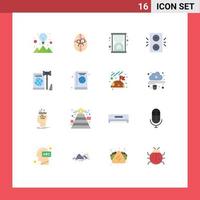 Modern Set of 16 Flat Colors and symbols such as law eu loading business winter Editable Pack of Creative Vector Design Elements