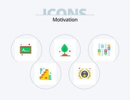 Motivation Flat Icon Pack 5 Icon Design. . equalizer. picture. editing. leaf vector