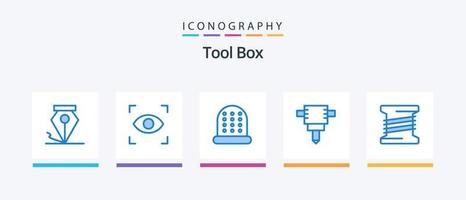 Tools Blue 5 Icon Pack Including . jackhammer. . Creative Icons Design vector