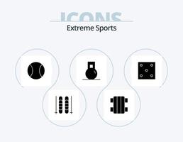 deporte glifo icono paquete 5 5 icono diseño. deporte. juego. deporte. dado. deporte vector