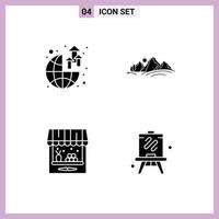 Creative Icons Modern Signs and Symbols of global agriculture profit nature storehouse Editable Vector Design Elements