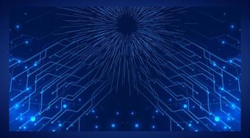 Vector Abstract futuristic circuit board, Illustration high computer technology dark color background. Hi-tech digital technology concept