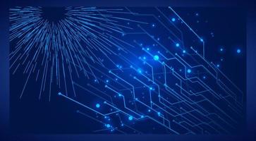 Vector Abstract futuristic circuit board, Illustration high computer technology dark color background. Hi-tech digital technology concept