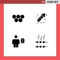 Set of Vector Solid Glyphs on Grid for ancient avatar olympic games easter human Editable Vector Design Elements