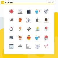 Set of 25 Modern UI Icons Symbols Signs for camera energy key electricity avatar Editable Vector Design Elements