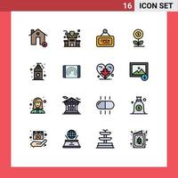 16 Creative Icons Modern Signs and Symbols of beach dollar marketing business money Editable Creative Vector Design Elements