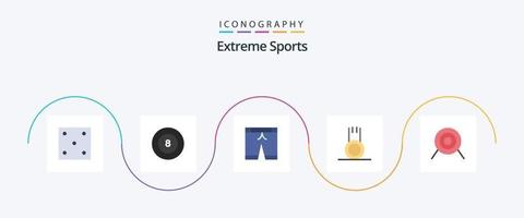 Sport Flat 5 Icon Pack Including . sport. sport. archery. gym vector