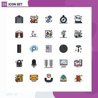 25 Creative Icons Modern Signs and Symbols of halloween navigation direction compass up Editable Vector Design Elements