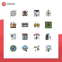 16 Creative Icons Modern Signs and Symbols of baking power logistic energy green Editable Creative Vector Design Elements