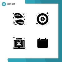 Set of Modern UI Icons Symbols Signs for eco html plant target programming Editable Vector Design Elements