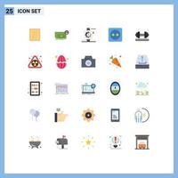 25 Universal Flat Colors Set for Web and Mobile Applications power eco flow plug board smart Editable Vector Design Elements
