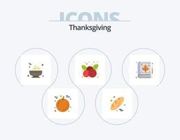 Thanksgiving Flat Icon Pack 5 Icon Design. bible. leaf. food. autumn. thanksgiving vector