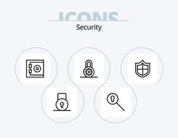 Security Line Icon Pack 5 Icon Design. . . folder. security. lock pad vector