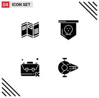 Stock Vector Icon Pack of Line Signs and Symbols for newspaper jobless paper horror problem Editable Vector Design Elements