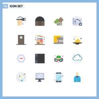 Set of 16 Modern UI Icons Symbols Signs for api setting credit card automation wallet Editable Pack of Creative Vector Design Elements