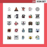 25 Creative Icons Modern Signs and Symbols of on value location transfer finance Editable Vector Design Elements