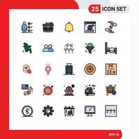 25 Creative Icons Modern Signs and Symbols of hands web add internet sound Editable Vector Design Elements