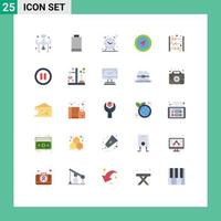 Modern Set of 25 Flat Colors and symbols such as baby pin alarm pointer location Editable Vector Design Elements