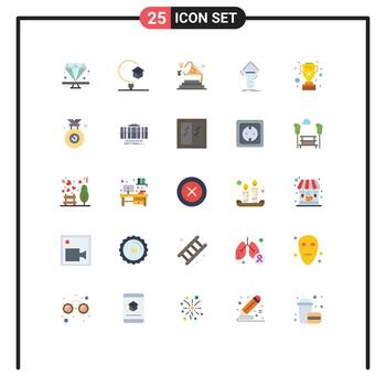 25 Creative Icons Modern Signs and Symbols of testing study university lab volume Editable Vector Design Elements