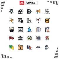 25 Creative Icons Modern Signs and Symbols of speaker marketing gear loudspeaker announce Editable Vector Design Elements