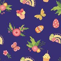 Easter seamless pattern. Design for fabric, textile, wallpaper, packaging. vector