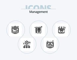Management Line Icon Pack 5 Icon Design. . management. management. file. management vector