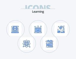 Learning Blue Icon Pack 5 Icon Design. book. education. education. computer. youtube vector