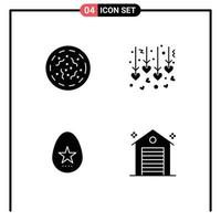 User Interface Solid Glyph Pack of modern Signs and Symbols of halloween holiday worm honeymoon building Editable Vector Design Elements