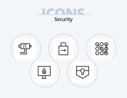 Security Line Icon Pack 5 Icon Design. . wall. . protect vector