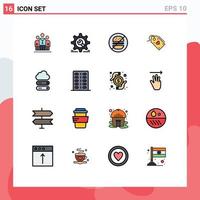 Set of 16 Modern UI Icons Symbols Signs for offer valentine configuration sale no Editable Creative Vector Design Elements