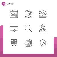 9 Thematic Vector Outlines and Editable Symbols of up money glass finance romantic Editable Vector Design Elements