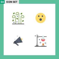 Modern Set of 4 Flat Icons Pictograph of blowing ecommerce wind sport burner Editable Vector Design Elements