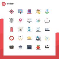 25 Creative Icons Modern Signs and Symbols of eco gift box hat free black friday Editable Vector Design Elements