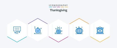 Thanksgiving 25 Blue icon pack including thanksgiving. fall. autumn. crop. winter vector
