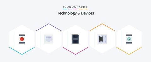 Devices 25 Flat icon pack including products. electronics. devices. devices. products vector