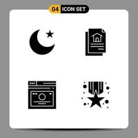 Stock Vector Icon Pack of Line Signs and Symbols for moon quicklinks file layout award Editable Vector Design Elements