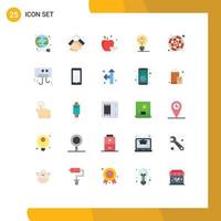 Modern Set of 25 Flat Colors and symbols such as color catalog idea wishes fintech fintech innovation Editable Vector Design Elements