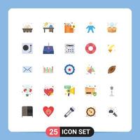 25 Creative Icons Modern Signs and Symbols of big idea creative bag people child Editable Vector Design Elements