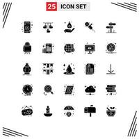 User Interface Pack of 25 Basic Solid Glyphs of direction tool budget power saw Editable Vector Design Elements