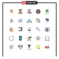 25 Creative Icons Modern Signs and Symbols of clover beliefs shops ancient web graphics Editable Vector Design Elements