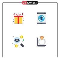 4 Universal Flat Icon Signs Symbols of box dollar bluetooth smartphone taxes Editable Vector Design Elements