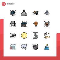 16 Creative Icons Modern Signs and Symbols of data computer handcart indian nature Editable Creative Vector Design Elements