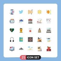 25 Creative Icons Modern Signs and Symbols of graphic right equipment fast forward nature Editable Vector Design Elements