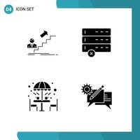 Set of Modern UI Icons Symbols Signs for promotion coffee leader data table Editable Vector Design Elements