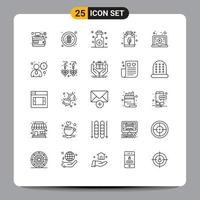 25 Creative Icons Modern Signs and Symbols of video learning oil internet nature Editable Vector Design Elements