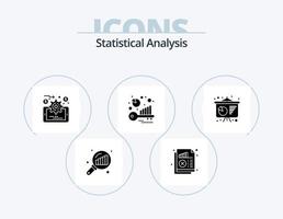Statistical Analysis Glyph Icon Pack 5 Icon Design. conference poster. keyword analysis. statistics. keyword. benchmark vector