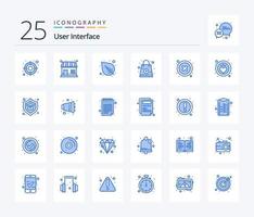 User Interface 25 Blue Color icon pack including user. delete. nature. cancel. store vector