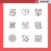 9 Creative Icons Modern Signs and Symbols of research biology flower ssd card Editable Vector Design Elements