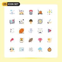 25 Creative Icons Modern Signs and Symbols of marketing increase slash circle baggage Editable Vector Design Elements