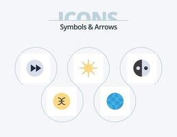 Symbols and Arrows Flat Icon Pack 5 Icon Design. symbolism. equality. arrow right. ray. circle vector